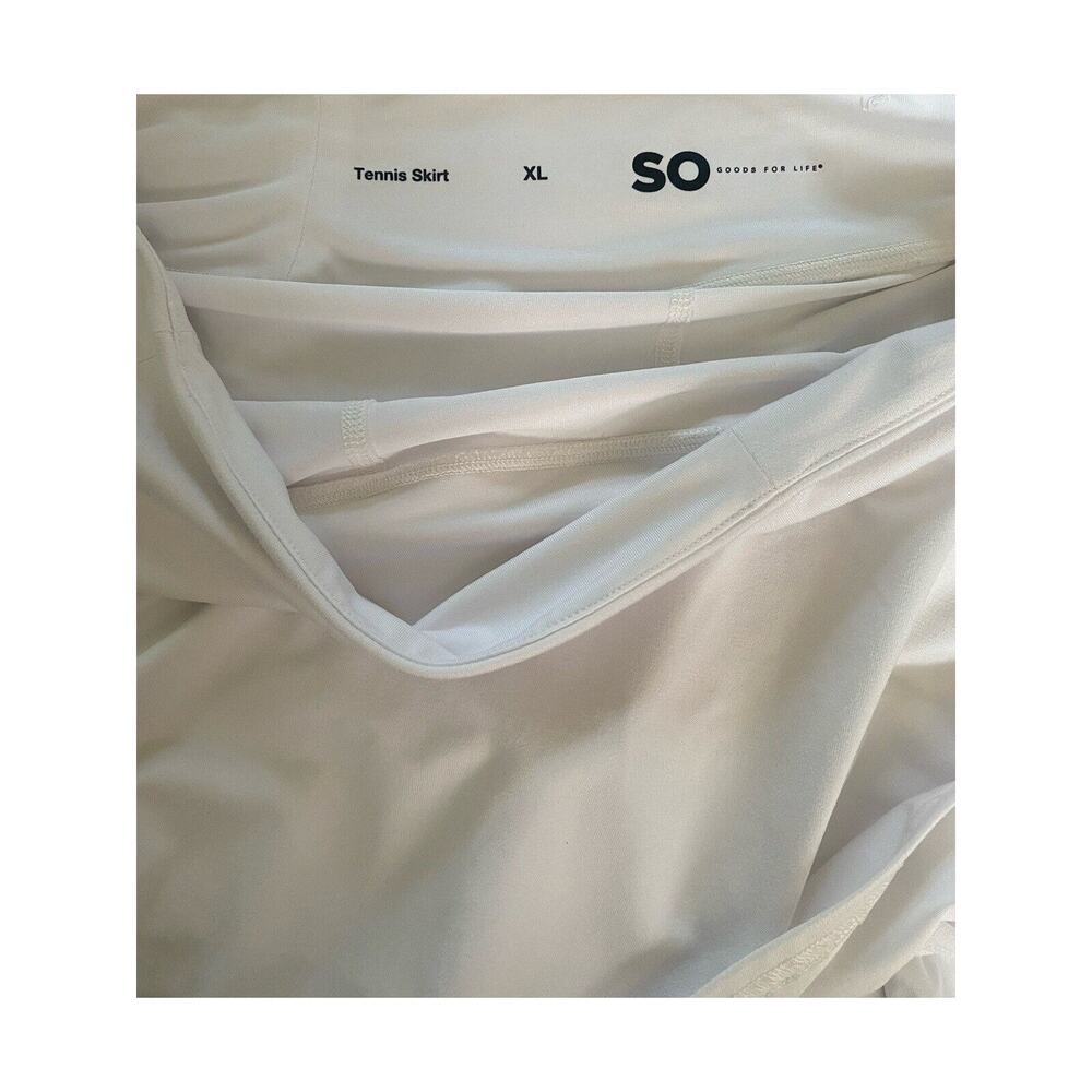 Skort Womens Size XL White Sporty Stretch Casual Pickleball Tennis Skirt - Picture 6 of 10
